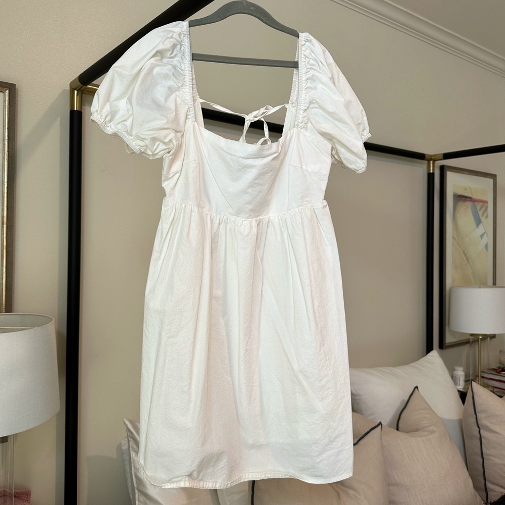 White mini dress
